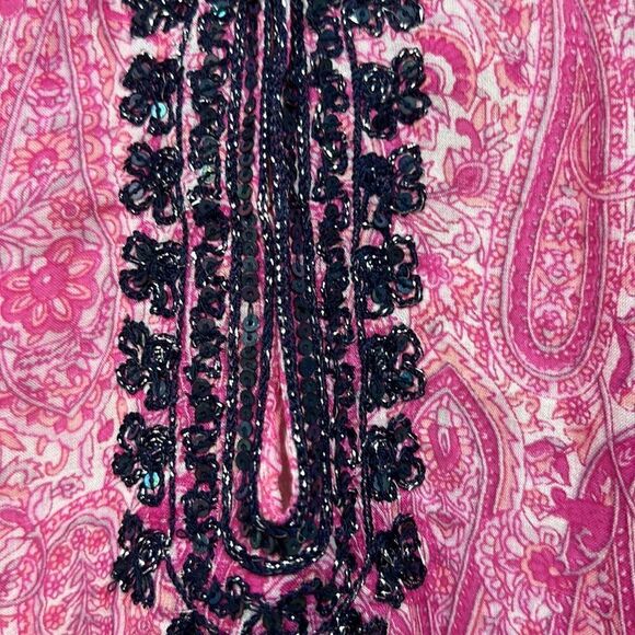 Calypso St Barth Yavia Long-Sleeve Printed Tunic, Janeiro size XS NWOT - Picture 6 of 16